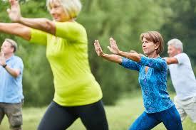 Photo of people doing Tai Chi