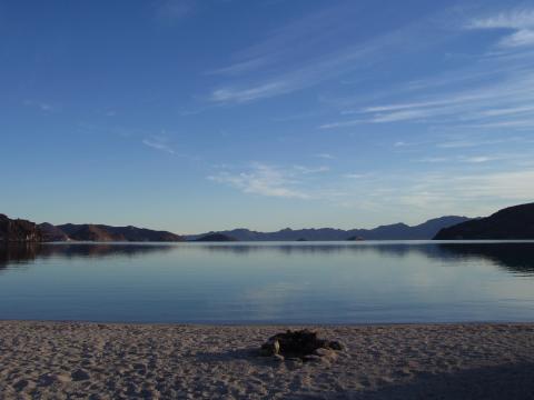 view-from-motorhome-window-el-coyote-beach - by Heidi Eliasn